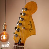 ‌Fender Jaguar Blacktop HH Black 2012 Mexico электрогитара