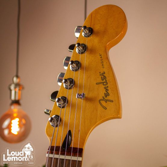 ‌Fender Jaguar Blacktop HH Black 2012 Mexico электрогитара