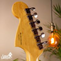 ‌Fender Jaguar Blacktop HH Black 2012 Mexico электрогитара