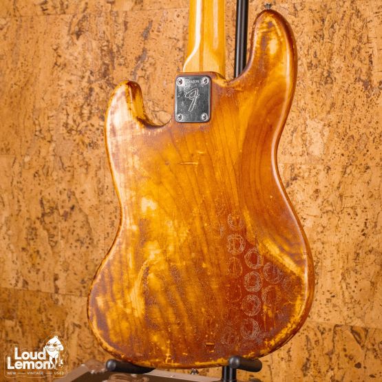 Fender Jazz Bass Natural 1975 USA бас-гитара