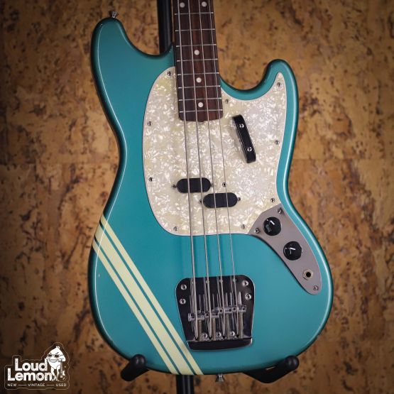 Fender MB98-70SD Mustang Bass Competition Ocean Turquoise Metallic 1997 Japan бас-гитара