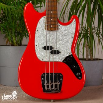 Fender MB98-70SD Mustang Bass Fiesta Red 1999 Japan бас-гитара