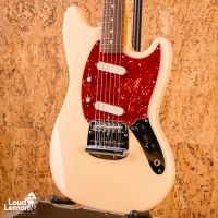Fender MG69 Mustang Yellow White 1994 Japan электрогитара