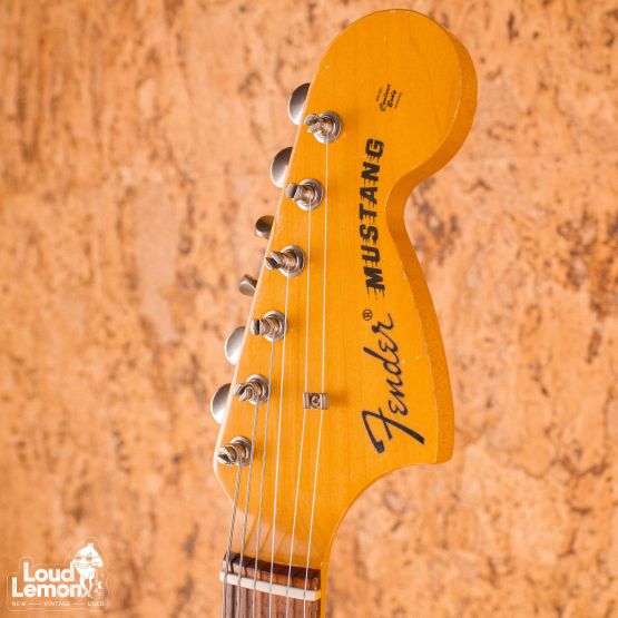 Fender MG69 Mustang Yellow White 1994 Japan электрогитара