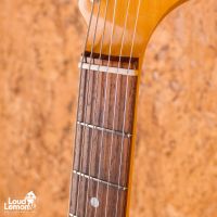 Fender MG69 Mustang Yellow White 1994 Japan электрогитара