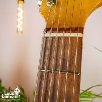 Fender MG69-65 Mustang Yellow White 1999 Japan электрогитара