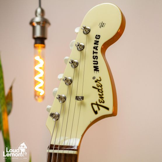 Fender MG69CO Mustang Competition Olympic White 2007 Japan электрогитара