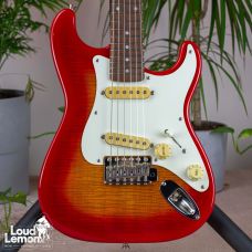 Fender MST-40 Mini Stratocaster Flame Cherry Burst 1993 Japan электрогитара