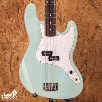 Fender Mark Hoppus Precision Bass Daphne Blue 2002 Mexico бас-гитара