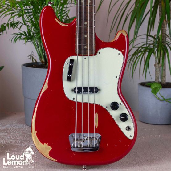 Fender Musicmaster Bass Dakota Red 1975 USA бас-гитара