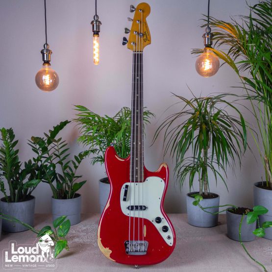 Fender Musicmaster Bass Dakota Red 1975 USA бас-гитара