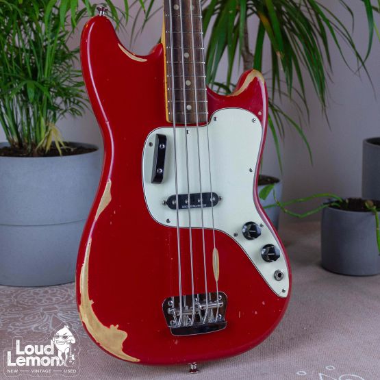 Fender Musicmaster Bass Dakota Red 1975 USA бас-гитара