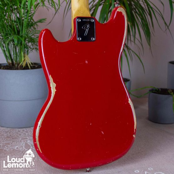 Fender Musicmaster Bass Dakota Red 1975 USA бас-гитара