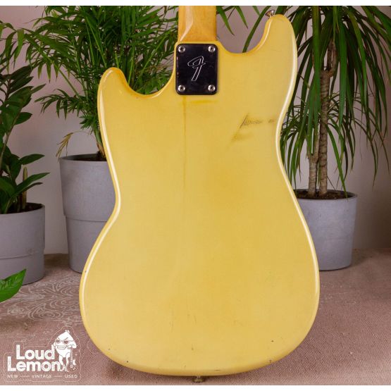 Fender Musicmaster Bass Olympic White 1978 USA бас-гитара