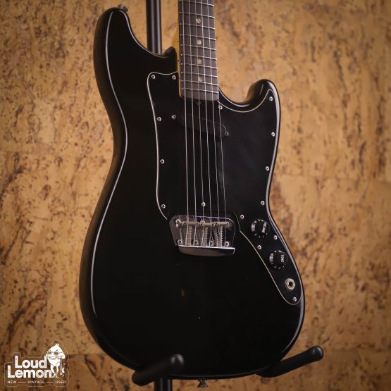 Fender Musicmaster Black 1978 USA электрогитара