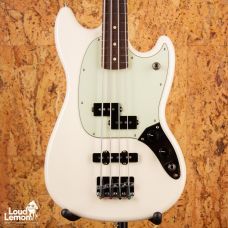 Fender Mustang Bass PJ Olympic White 2016 Mexico бас-гитара