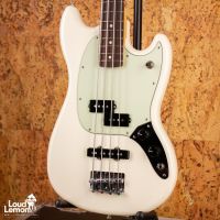 Fender Mustang Bass PJ Olympic White 2016 Mexico бас-гитара