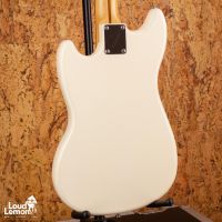Fender Mustang Bass PJ Olympic White 2016 Mexico бас-гитара