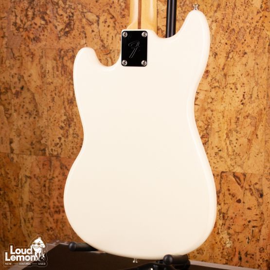 Fender Mustang Bass PJ Olympic White 2016 Mexico бас-гитара