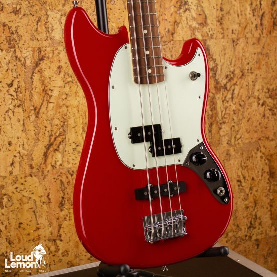 Fender Mustang Bass PJ Torino Red 2017 Mexico бас-гитара