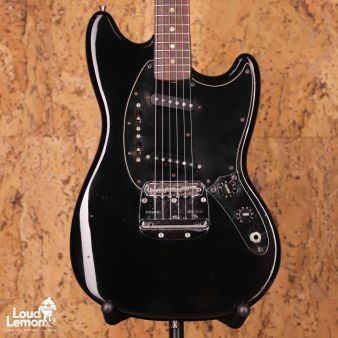 Fender Mustang Black 1977 USA электрогитара