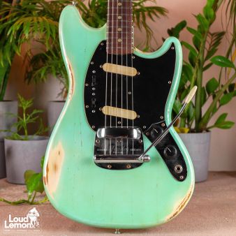 Fender Mustang Surf Green 1966 USA электрогитра
