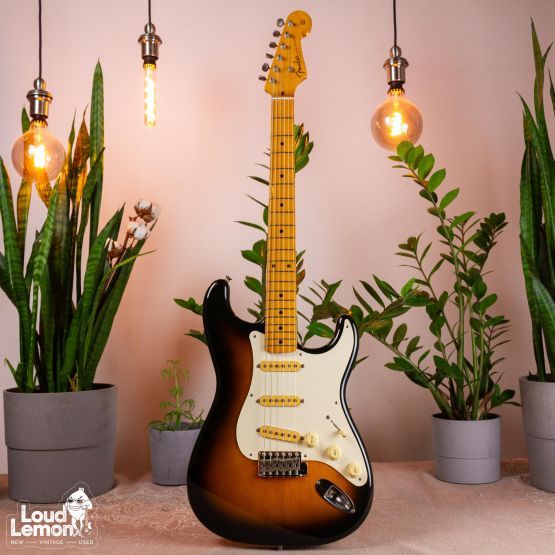 Fender Neck ST-54, Body ST-57 Stratocaster Tobacco Sunburst 1990 Japan электрогитара