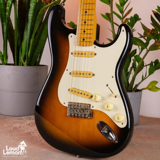 Fender Neck ST-54, Body ST-57 Stratocaster Tobacco Sunburst 1990 Japan электрогитара