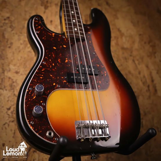 Fender PB62L Precision Bass Left Handed 3-Tone Sunburst 1983 Japan леворукая бас-гитара