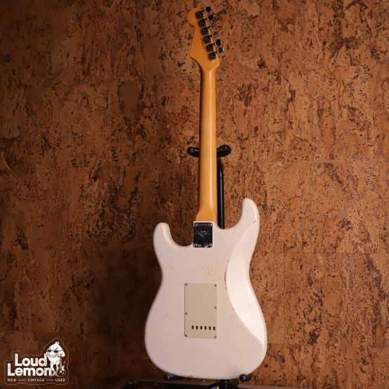 Fender Partcaster Custom Shop Ancho Poblano Stratocaster Body 2019, Stevie Ray Vaughan Stratocaster Neck 2008 White Blonde USA электрогитара