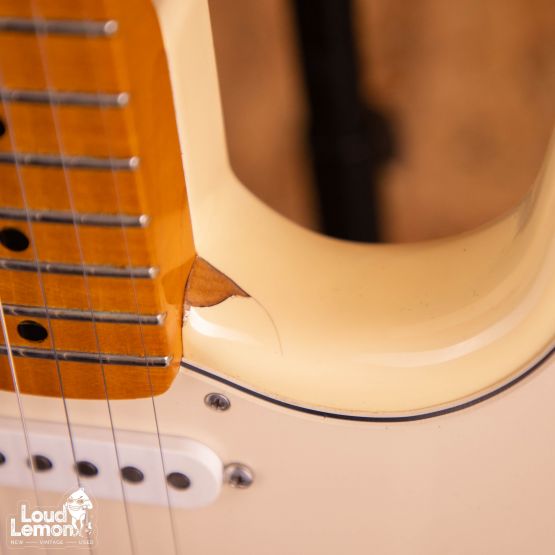 Fender Partcaster Eric Johnson Stratocaster Neck, American Standard Stratocaster Body Olympic White 2006-2011 USA электрогитара