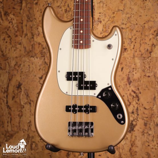 Fender Player Mustang Bass PJ Firemist Gold 2019 Mexico бас-гитара