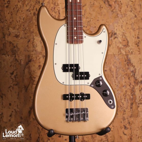 Fender Player Mustang Bass PJ Firemist Gold 2019 Mexico бас-гитара