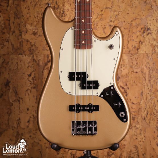 Fender Player Mustang Bass PJ Firemist Gold 2019 Mexico бас-гитара