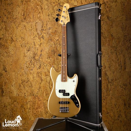 Fender Player Mustang Bass PJ Firemist Gold 2020 Mexico бас-гитара