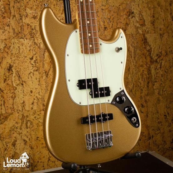 Fender Player Mustang Bass PJ Firemist Gold 2020 Mexico бас-гитара