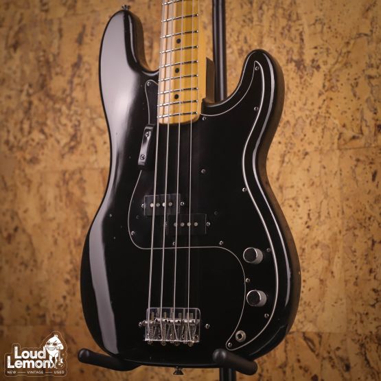 Fender Precision Bass Black 1975 USA бас-гитара