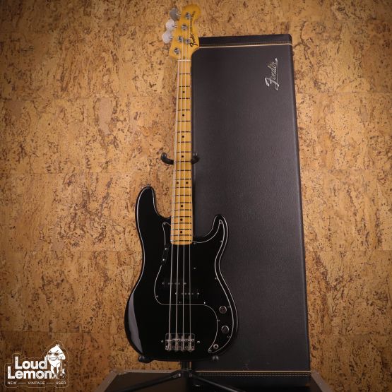 Fender Precision Bass Black 1975 USA бас-гитара