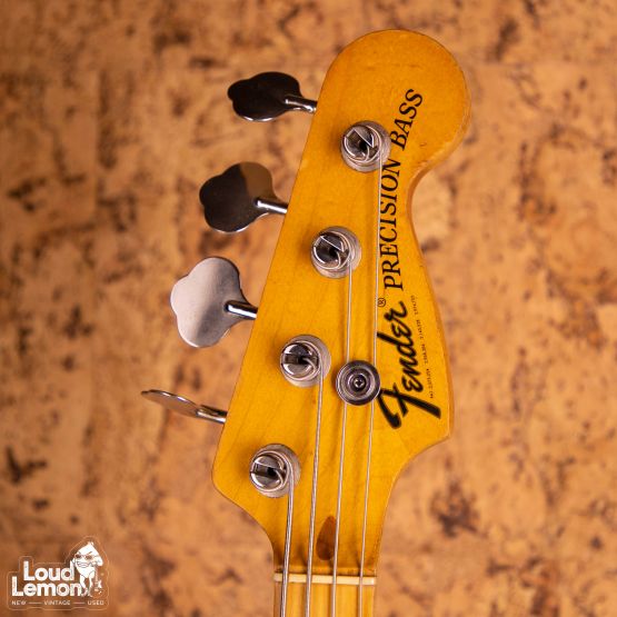 Fender Precision Bass Natural 1975 USA бас-гитара