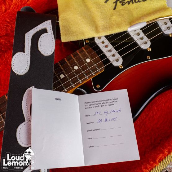 Fender SRV Stevie Ray Vaughan Stratocaster Sunburst 1993 USA электрогитара