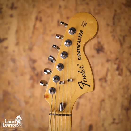 Fender ST72-80SC Stratocaster Yellow White 1992 Japan электрогитара