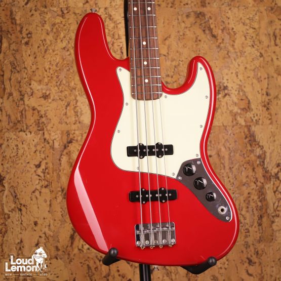 Fender Standard Jazz Bass w/USA Pickups Torino Red 1996 Mexico бас-гитара