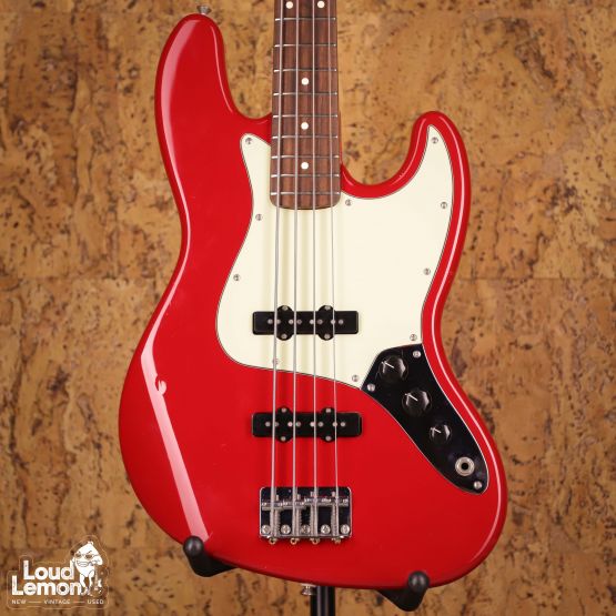 Fender Standard Jazz Bass w/USA Pickups Torino Red 1996 Mexico бас-гитара