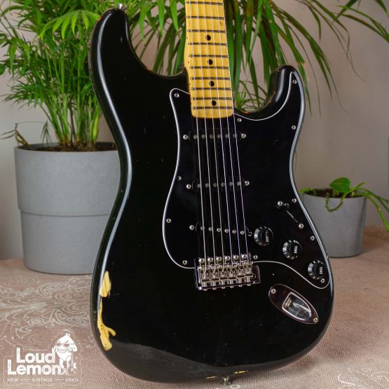 Fender Stratocaster Black 1979 USA электрогитара