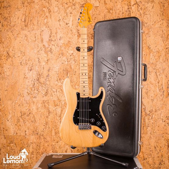 Fender Stratocaster Natural 1974 USA электрогитара