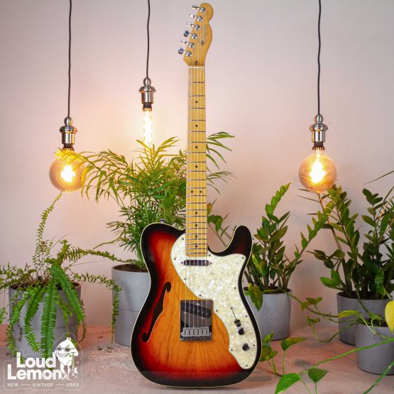 Fender Telecaster Custom Deluxe Thinline Sunburst 1997 USA электрогитара