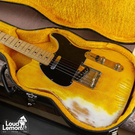 Fender Telecaster Partcaster Yellow 1992 - body, 1990 - neck USA электрогитара