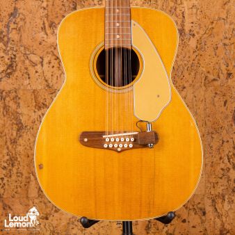Fender Villager Natural 1960s USA /w Adeline Piezo Pickup электроакустическая гитара