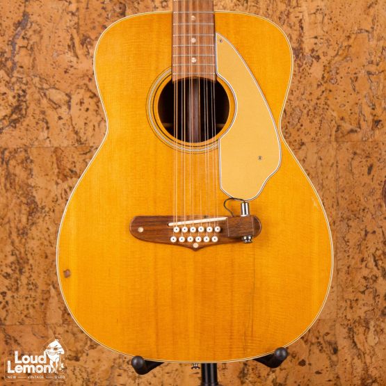 Fender Villager Natural 1960s USA /w Adeline Piezo Pickup электроакустическая гитара