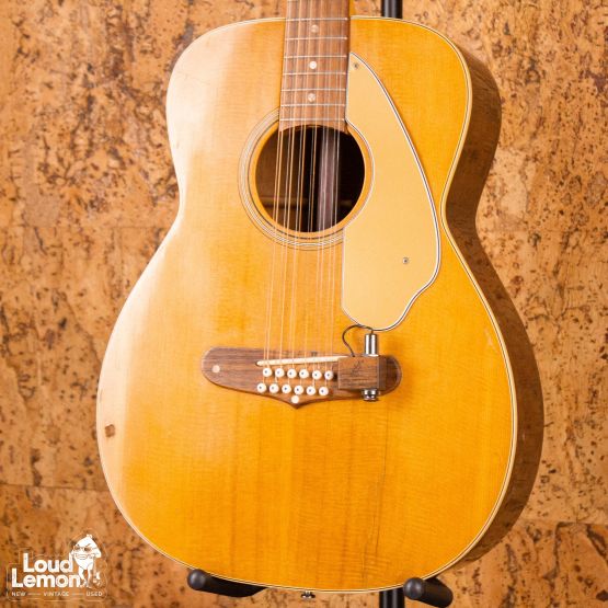 Fender Villager Natural 1960s USA /w Adeline Piezo Pickup электроакустическая гитара